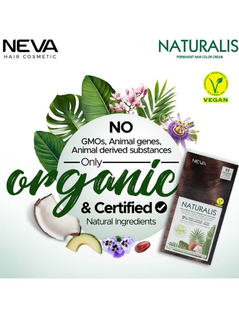 NEVA Naturalis Permanent Hair Color, Vegan,100% Gray Coverage, Organic, No Harmful Chemicals, Ammonia Free, Long-Lasting - INTENSE DARK BROWN - 3.0 - Image 5