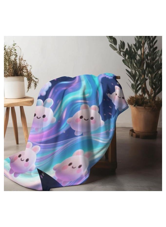 general Flannel thin blanket (warm and comfortable, suitable for sleep, gaming, dust removal and sandproof) 150cm*200cm - 739 - Image 4