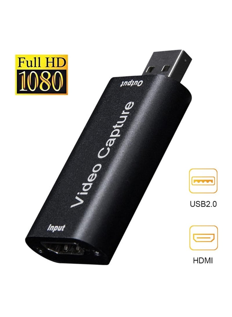 HDMI Video Capture Card USB 2.0 1080P 1920 × 1080 @ 30Hz No Driver Video Recording Card Capture Card HDMI USB Adapter Recording Device USB Game Capture Card for Live Streaming Gaming Video Conference - Image 5