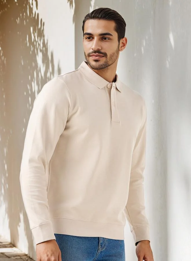 سبلاش فيڤ تيشيرت بولو بقصة عادية من نسيج مترابط