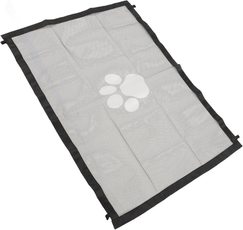 Asixxsix Mesh Dog Gate Indoor, Lightweight Portable Expandable Pet Gate, Mesh Pet Barrier with Telescopic Rods for Doorways Stairs Indoors Outdoors (Small) - Image 4