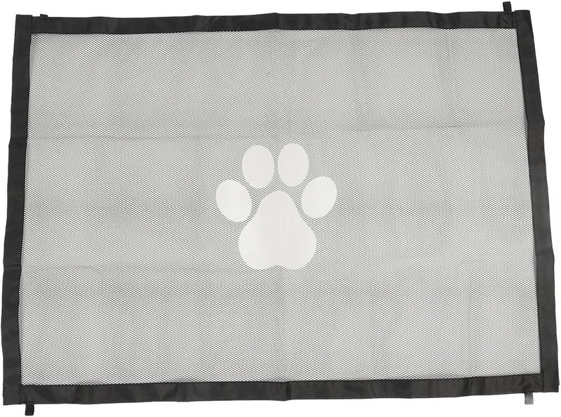 Asixxsix Mesh Dog Gate Indoor, Lightweight Portable Expandable Pet Gate, Mesh Pet Barrier with Telescopic Rods for Doorways Stairs Indoors Outdoors (Small) - Image 2