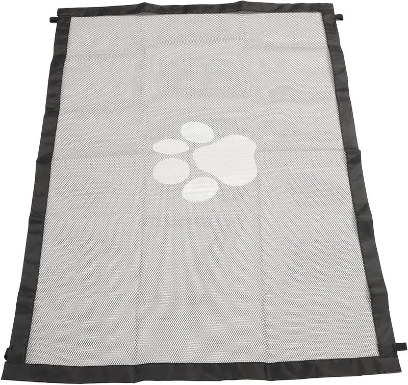Asixxsix Mesh Dog Gate Indoor, Lightweight Portable Expandable Pet Gate, Mesh Pet Barrier with Telescopic Rods for Doorways Stairs Indoors Outdoors (Small) - Image 1