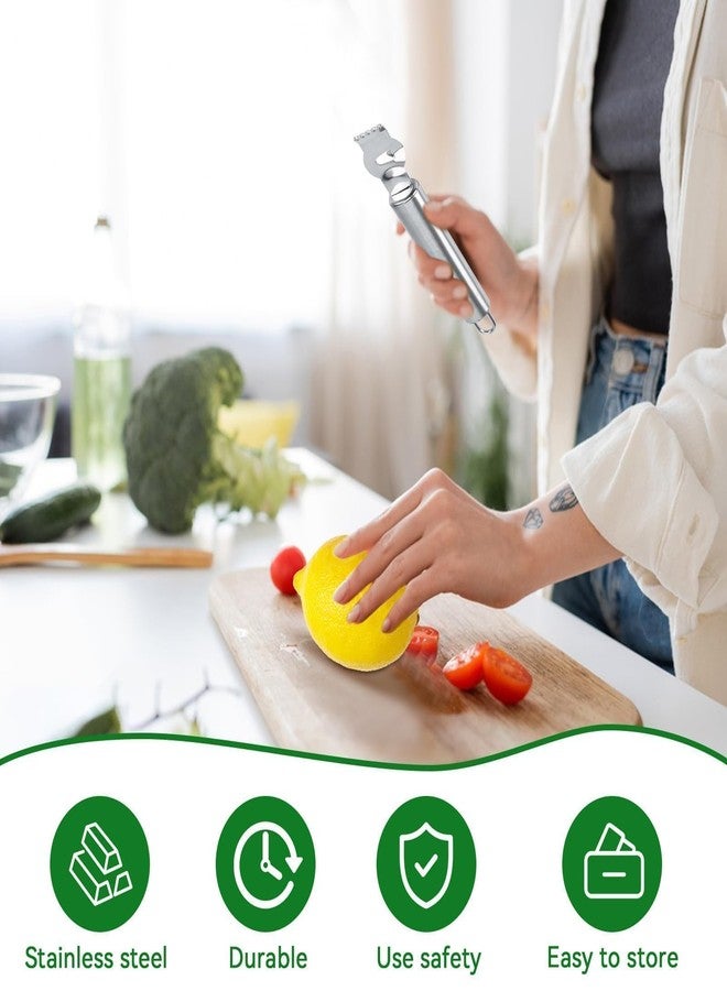 Beufee Lemon Peeler,2PCS Citrus Zester Fruit Peelers Lemon Zester Citrus Scraper Stainless Steel Lemon Lime Orange Peeler Lemon Zest Peeler for Cocktails Kitchen Bar Tool - Image 5