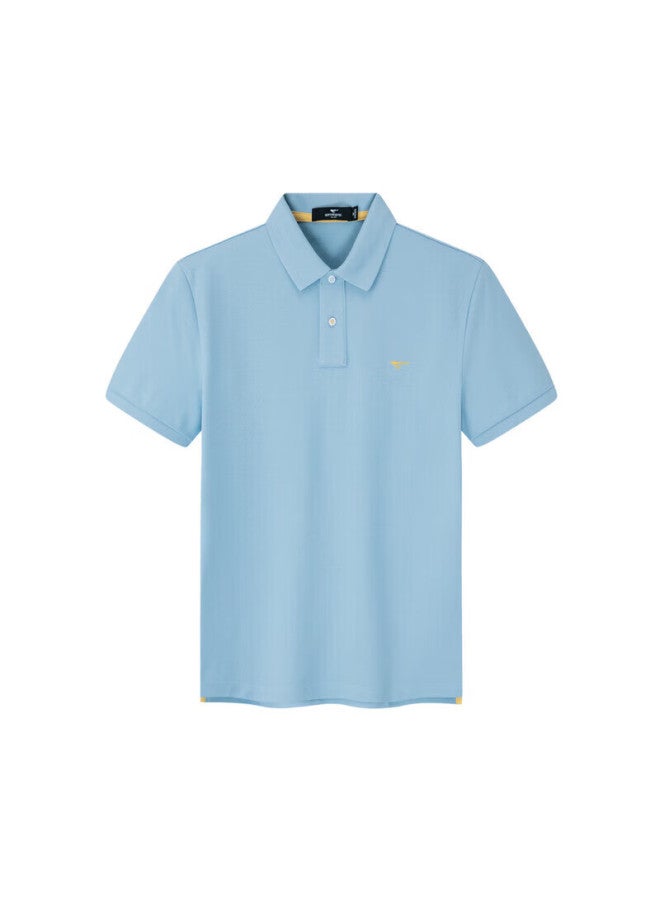 Septwolves Men's Short Sleeve Polo Shirt With Turn-down Collar, Cool Feeling, Antibacterial, Solid Color, Business Casual, Colorful Polo Shirt - Image 1