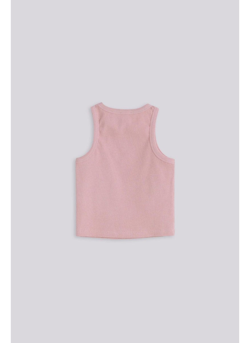 Tyess Basic Bg Store Girl Pink Tank Top  - Image 2