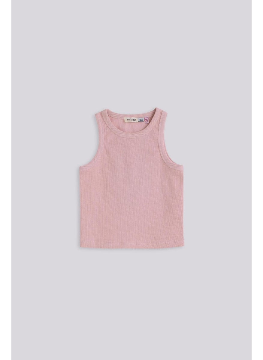 Tyess Basic Bg Store Girl Pink Tank Top  - Image 1