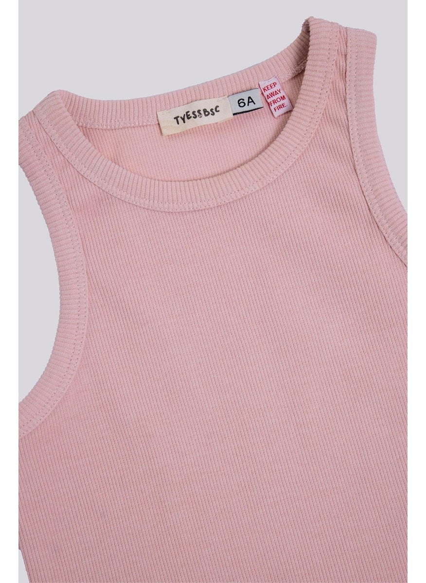 Tyess Basic Bg Store Girl Pink Tank Top  - Image 3