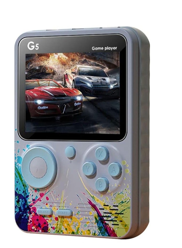 جي5 جهاز تشغيل تحكم ألعاب فيديو كلاسيكية محمولة مدمجة بشاشة 500 لعبة 3.0 بوصة - Image 1