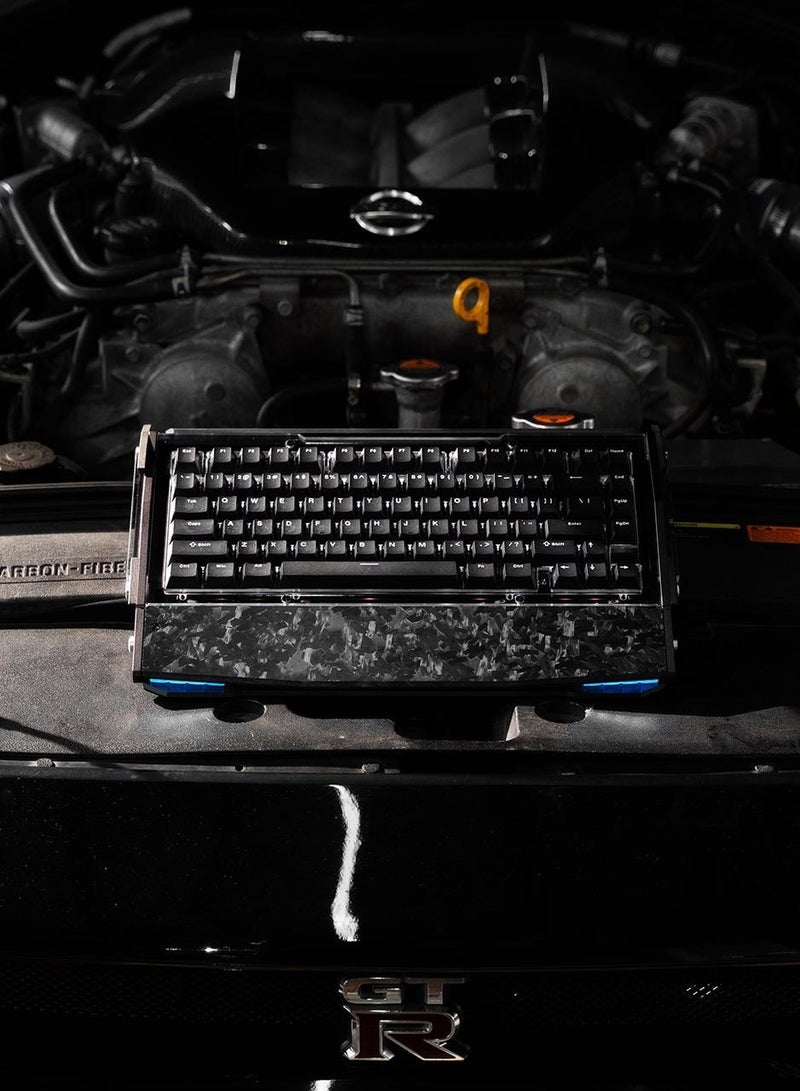 DRY STUDIO Black Diamond 75 V2  Advance RGB Wireless Mechanical Gaming Keyboard 2.4G 2ms Latency Tri-Mode Connection Leaf Spring Mount Custom Internals Hotswapable Switch - Image 1