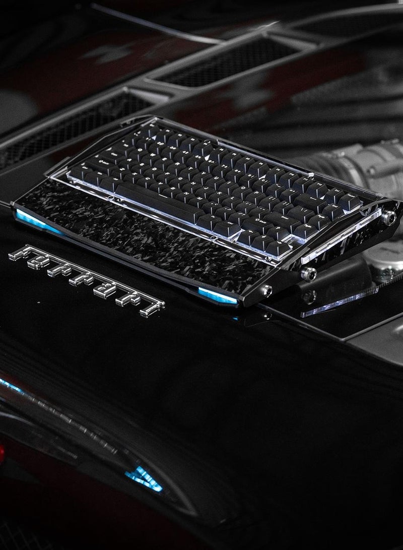 DRY STUDIO Black Diamond 75 V2  Advance RGB Wireless Mechanical Gaming Keyboard 2.4G 2ms Latency Tri-Mode Connection Leaf Spring Mount Custom Internals Hotswapable Switch - Image 5