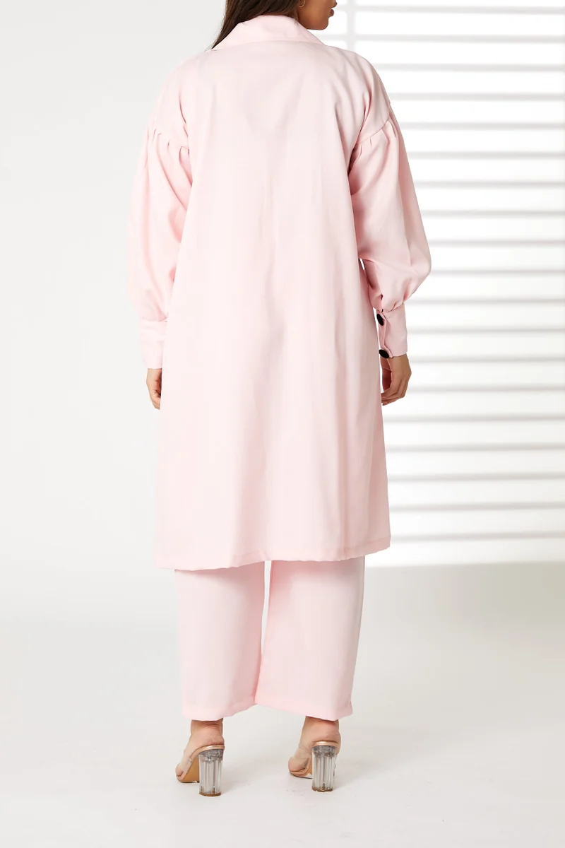 Moistreet Barbie Crepe Trench Coat Set