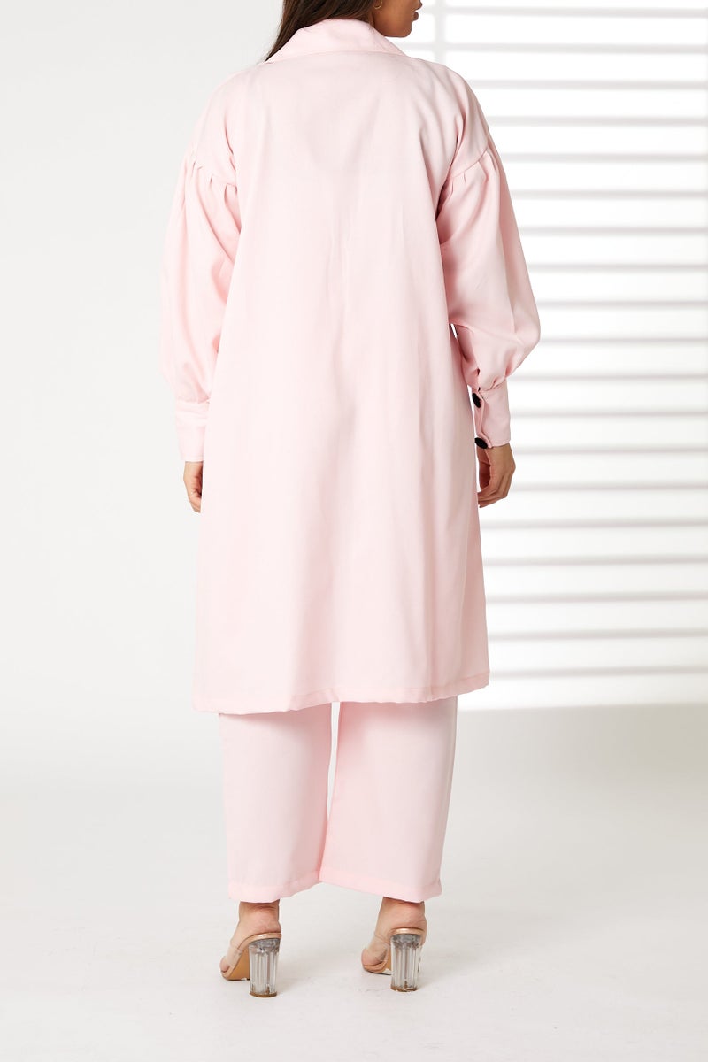 Moistreet Barbie Crepe Trench Coat Set - Image 3