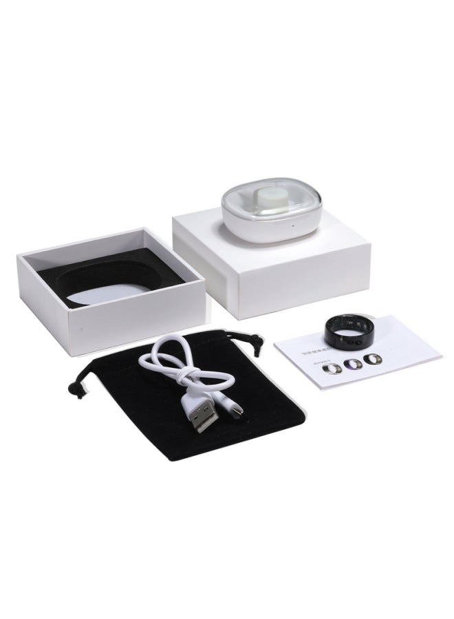 Explosions PX01 Smart Ring Brush Short Video Trembles E-book Swimming Waterproof Black Technology Smart Ring-Color:Black#9 [charging Compartment + Type-c + Storage Bag]  - Image 1