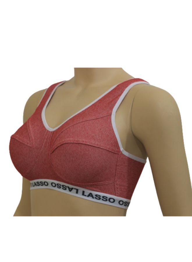 Lasso Lasso Women's Sports Bra Cotton Unlined - Image 3