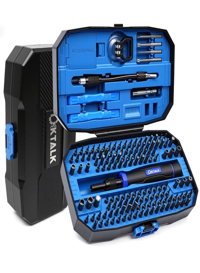 DikTalk 152-in-1 Precision Screwdriver Set with 140 CRV Steel Bits,Magnetic Storage Case&12 Accessories-All-in-One Electronics Repair Kit for iPhone,MacBook,Laptop,Game Console,Phone,Tablet,Drone&Small Gadget - Image 1