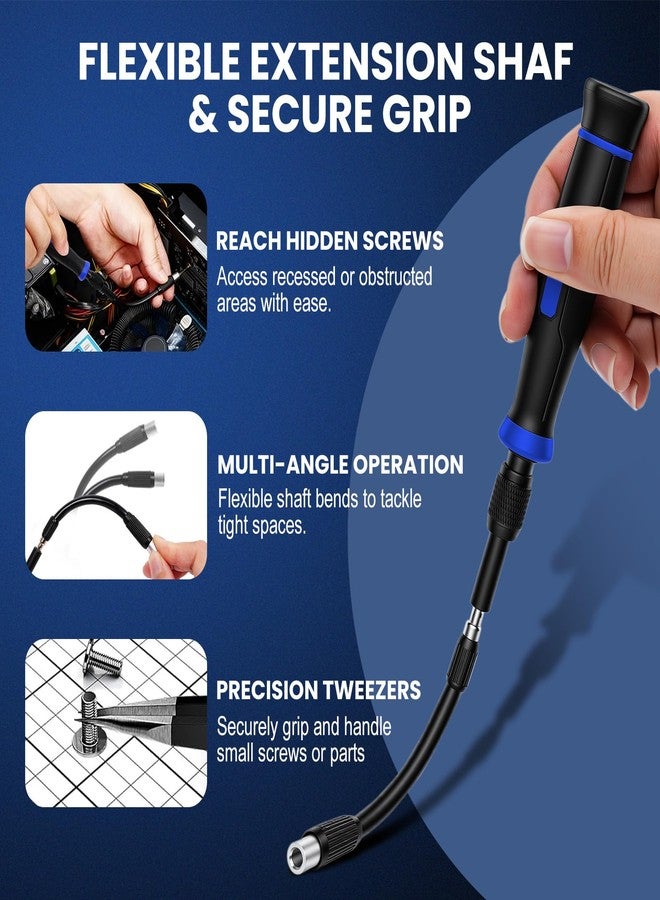 DikTalk 152-in-1 Precision Screwdriver Set with 140 CRV Steel Bits,Magnetic Storage Case&12 Accessories-All-in-One Electronics Repair Kit for iPhone,MacBook,Laptop,Game Console,Phone,Tablet,Drone&Small Gadget - Image 5