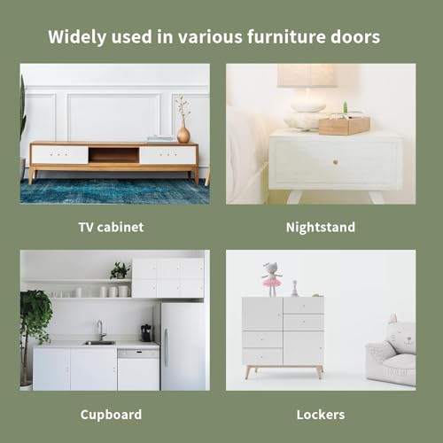 Oedema Wood Unfinished Cabinet Knobs Mini Wooden Drawer Handle Furniture Door Pull Knobs 0.69"×0.55", 20PCS with Screws - Image 5