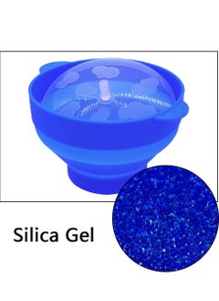 SYOSI Microwaveable Silicone Popcorn Popper, BPA Free Microwave Popcorn Popper, Collapsible Microwave Popcorn Maker Bowl for Home, Party, Watch Movie, Dishwasher Safe-Bule(15*12.7*8.5 cm)  - Image 2