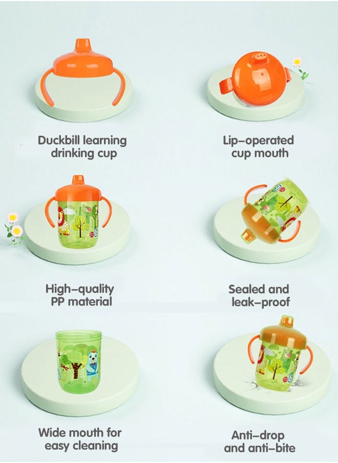 Sharpdo - Baby Training Cup, Spill-Proof, Leak-Proof Spout Cup with Handle, BPA Free, 250ml - Image 1