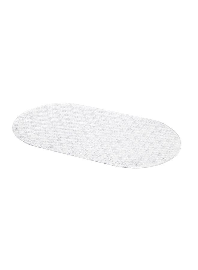 Whitmor Anti Slip Rectangular PVC Shower Tub Mat with Glitter Clear 15.2 x 27.2cm 10104-13750-GT - Image 1