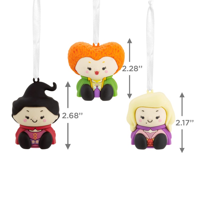 Hallmark Better Together Disney Hocus Pocus Mary  Winifred and Sarah Sanderson Magnetic Ornaments  Set of 3 - Image 4