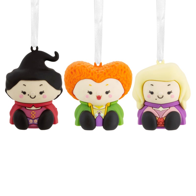 Hallmark Better Together Disney Hocus Pocus Mary  Winifred and Sarah Sanderson Magnetic Ornaments  Set of 3 - Image 1