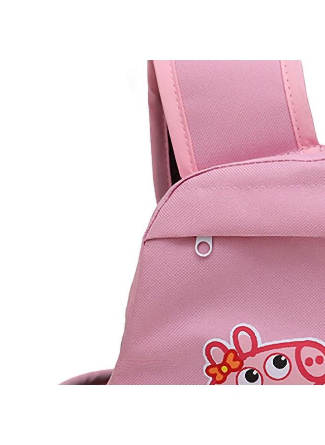Thoraya Kids Motorcycle Harness 3D Honeycomb Breathable Reflective Safety Strap with Pocket for Bikes Motorcycles Two Little Pigs Pink  - Image 2