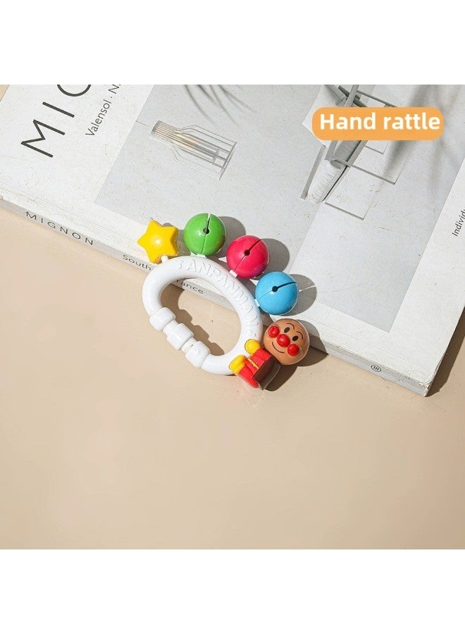 Small Sand Hammer Baby Red Bite Rattle Hand Grasping Training Newborns Listening To Black And White Early Education Educational Toys-Color:Hand Rattle - Image 1