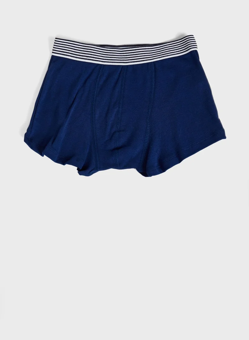 Petit Bateau Kids 3 Pack Assorted Boxer