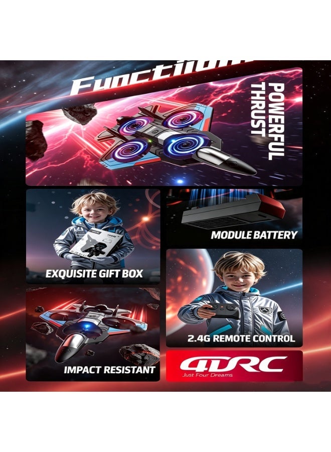 4drc Rc Planes Remote Control Airplanes For Kids, Foam Remote Control Planes For Kids Adults Beginners, Remote Control Helicopter Fighter Jet Drones For Kids Adults, 360° Flip Easy To Fly - Image 3