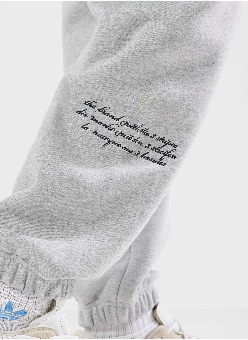 اديداس اوريجينالز Logo Varsity Sweatpants
