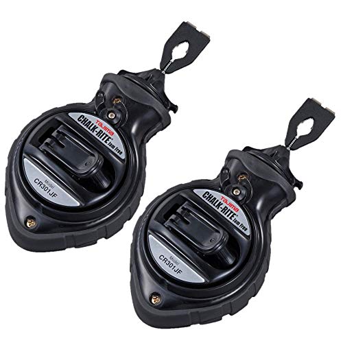 Tajima خط الطباشير الخالي من العوائق من تاجيما - ينشئ علامات دقيقة وجريئة لمشاريع البناء والنجارة - منفذ إعادة تعبئة كبير، هيكل ABS، عبوة من 2 - CR301JF-2P - Image 1