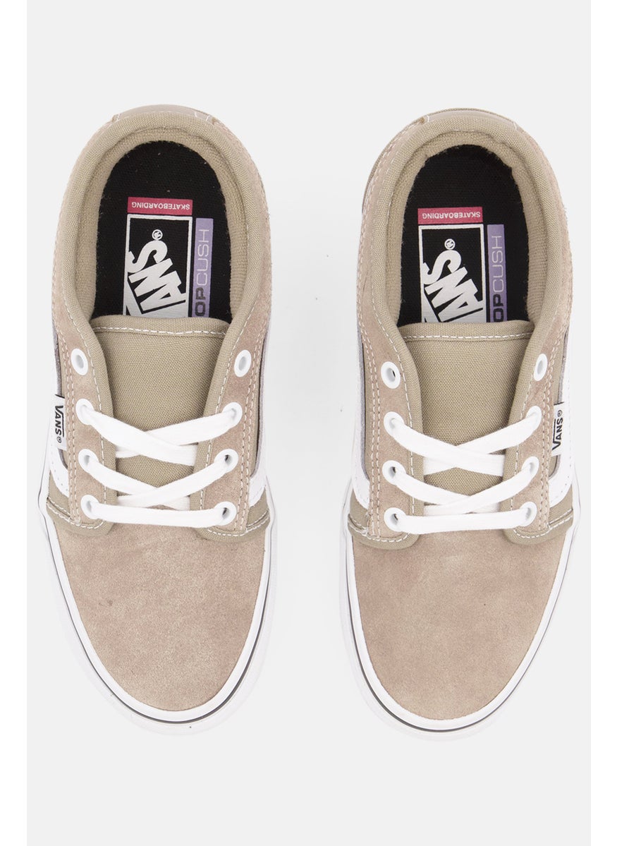 VANS - Women Chukka Low Sidest Lace Up Sports Shoes, Khaki/White - Image 1