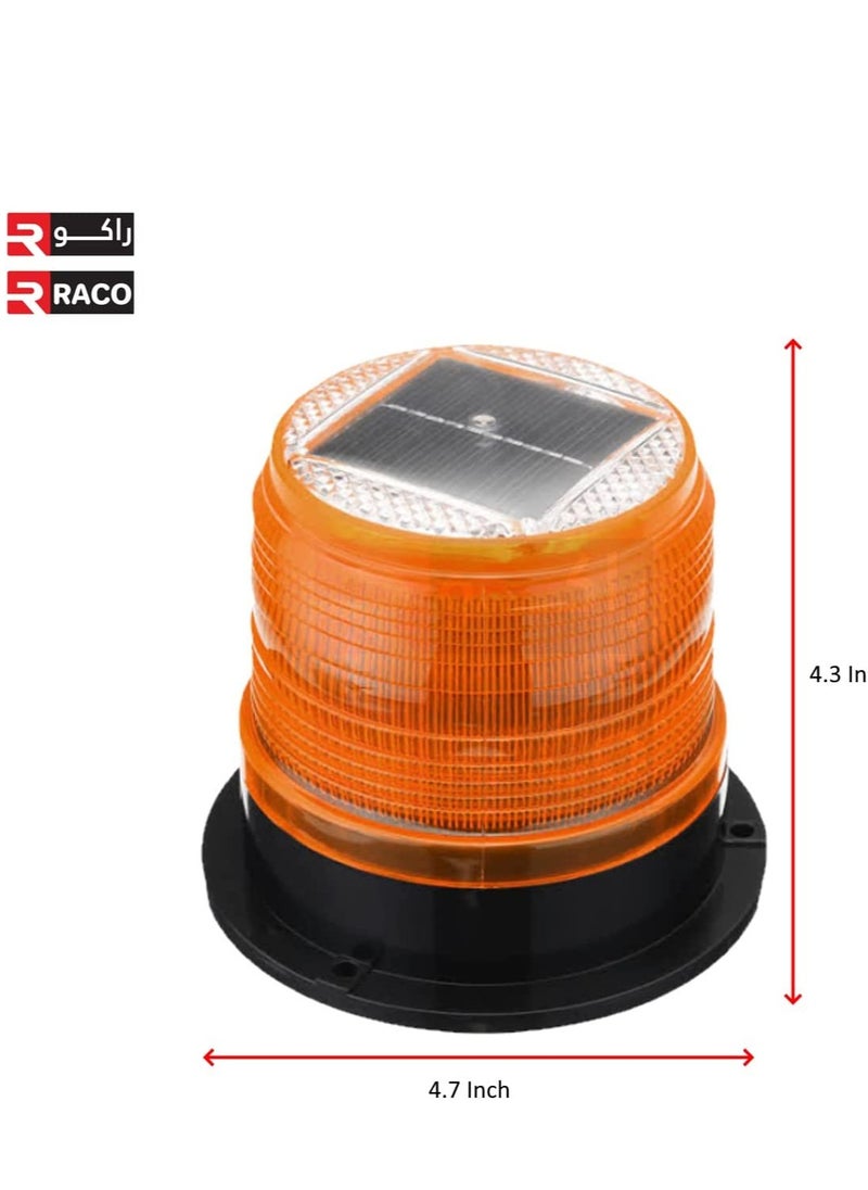 راكو RACO LED Warning Light (Magnetic) Rooftop Wireless Beacon Flashing Lights Rechargeable Emergency Amber Lights for Car Truck  - Image 3