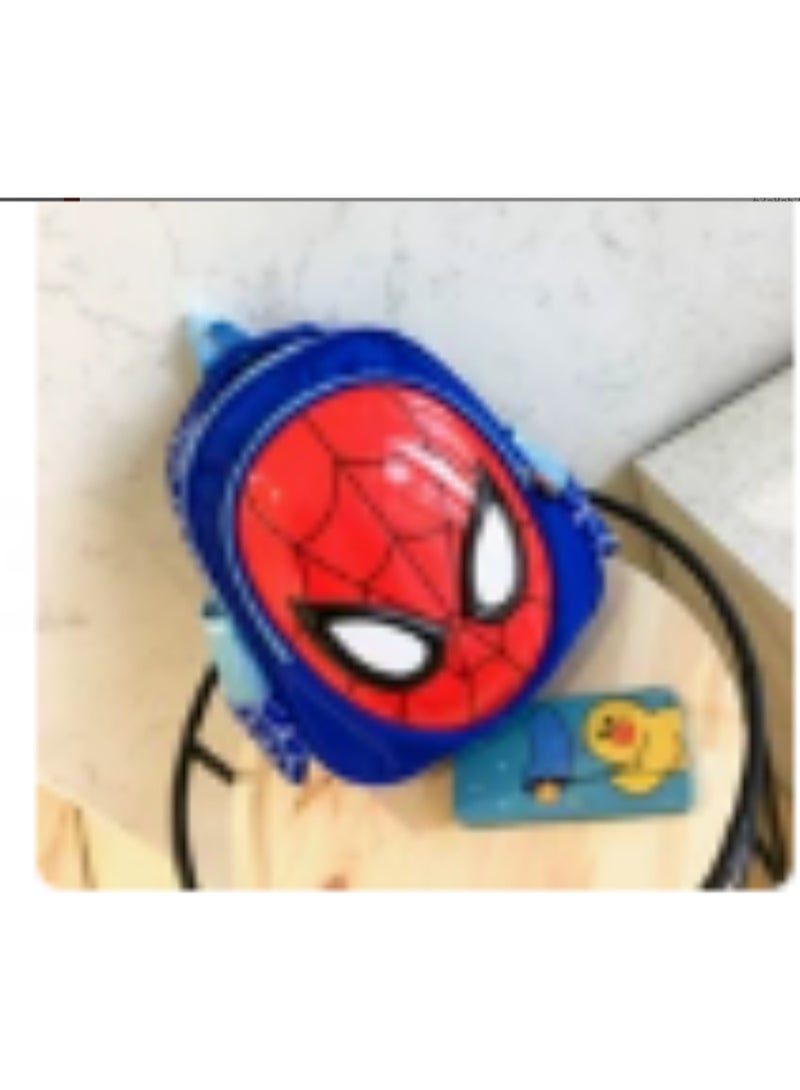 Kids Spiderman Printed Backpack 12 inch Red/BLUE