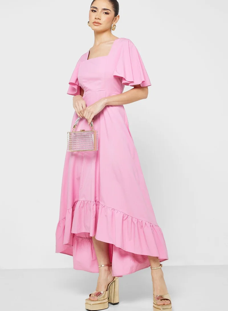 sister jane Frill Sleeve Ruffle Dress