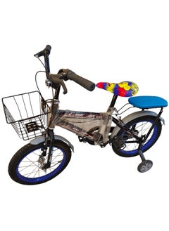 Kids Bike with Hand Brake and Basket for Ages 3-9 Years, Bicycle Training Wheels Fenders, Children Bicycle with falling system safety - Red