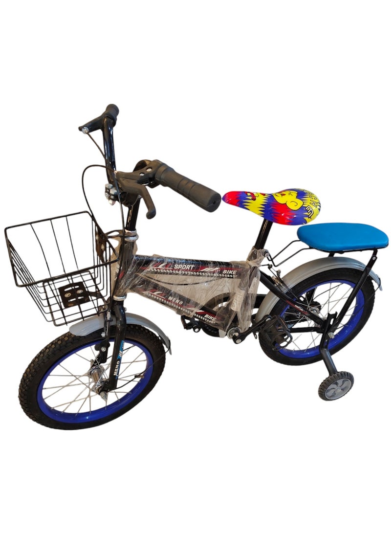 Generic - Kids Bike with Hand Brake and Basket for Ages 3-9 Years, Bicycle Training Wheels Fenders, Children Bicycle with falling system safety - Red - Image 1