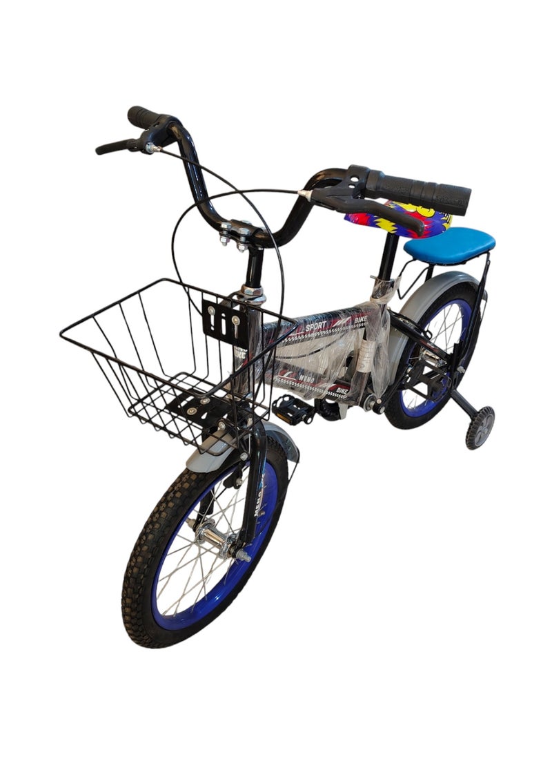 Generic - Kids Bike with Hand Brake and Basket for Ages 3-9 Years, Bicycle Training Wheels Fenders, Children Bicycle with falling system safety - Red - Image 1