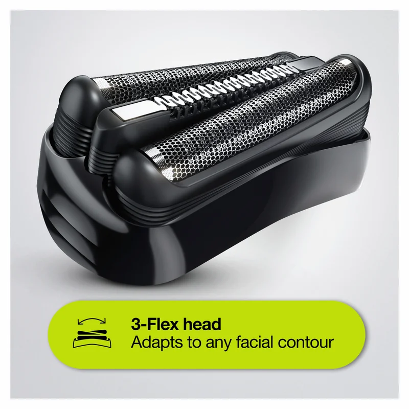 Braun Series 3 Shave&Style Shaver, 3-in-1 Beard Trimmer & Electric Razor to Shave with Precision Beard Trimmer and 5 Combs, 3 Flexible Blades, Volt Green - Shaver 300BT