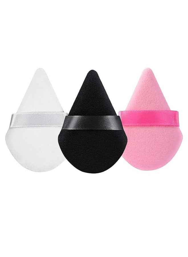 pop colours pop colous Powder Puff Face Makeup Sponge | Beauty Blender, Powder Buff, and Cosmetic Puff Perfect for Women's & Girls Cosmetic Makeup | Reusable & washable | 3 pcs - Image 1