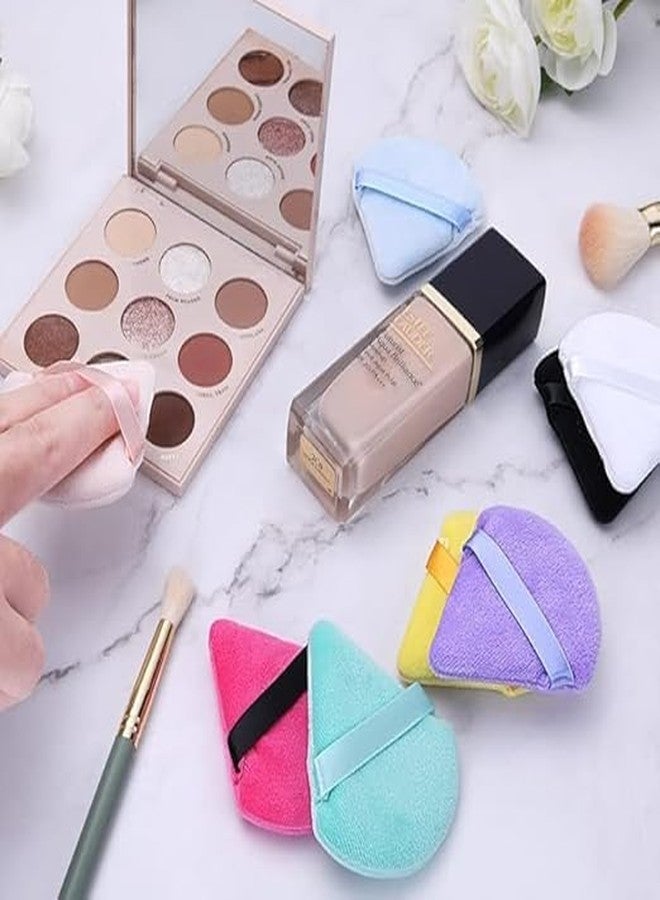 pop colours pop colous Powder Puff Face Makeup Sponge | Beauty Blender, Powder Buff, and Cosmetic Puff Perfect for Women's & Girls Cosmetic Makeup | Reusable & washable | 3 pcs - Image 3