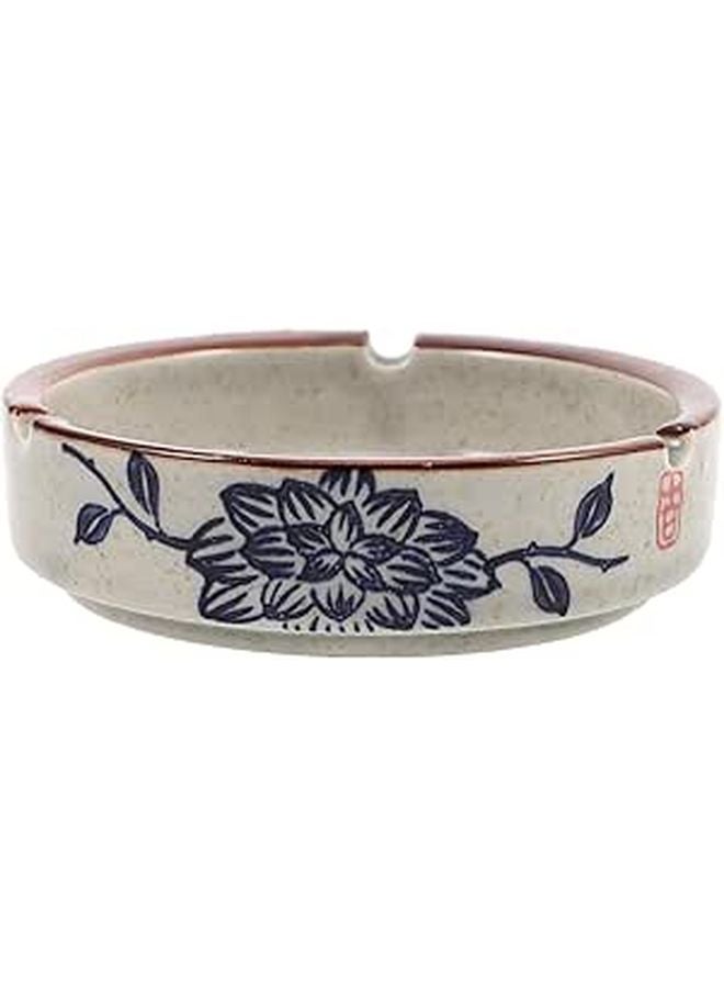 Large Capacity Ceramic Ashtray with Lid for Indoor Outdoor Patio Home Office Smoking - Image 1