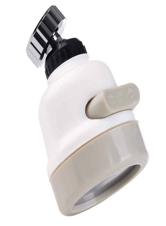 Orrda Plastic Water-Saving Sprinkler | Faucet Aerator | 360 Degree Rotating Water Faucet Kitchen Tap | 3-Gear Adjustable Head Nozzle Splash-Proof Filter Extender Sprayer for Kitchen, Bathroom (White) - Image 1