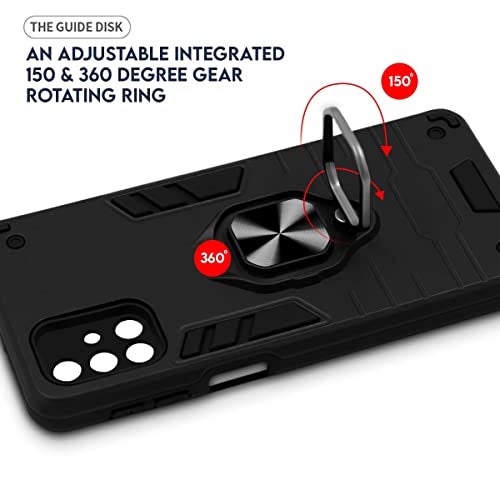 AIBEX Armor Back Cover Compatible for Vivo Y39 5G| Rugged Shockproof Case with Ring Holder & Kickstand | Military-Grade Protection | Magnetic Car Mount Compatible - Image 3