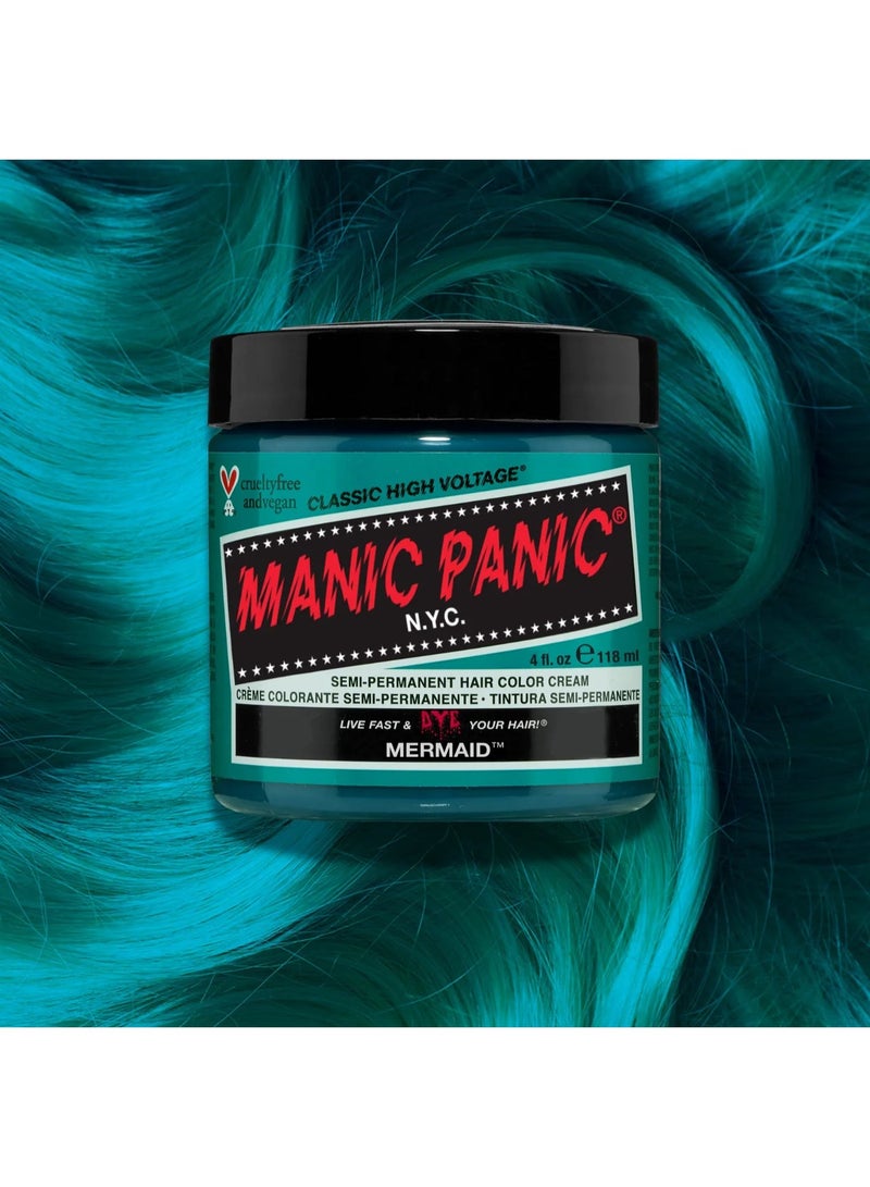 Manic Panic Classic High Voltage Semi-Permanent Hair Color Cream Mermaid 118ml - Image 3