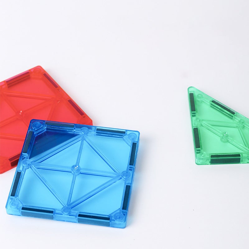 Colorful Magnetic Tiles Building Blocks Set for Kids Educational Toy - Image 3