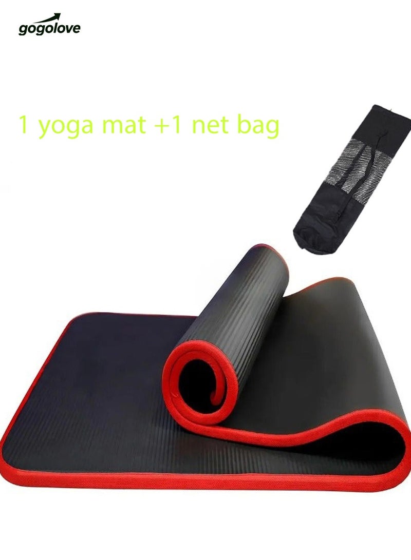 gogolove Yoga Mat Non-Slip Eco Friendly NBR All-Purpose 10mm Thick Exercise Mat High Density Anti-Tear Pilates Mat with Carrying Strap for Yoga Pilates and Gymnastics - 183cm x 80cm x 1cm - Image 1