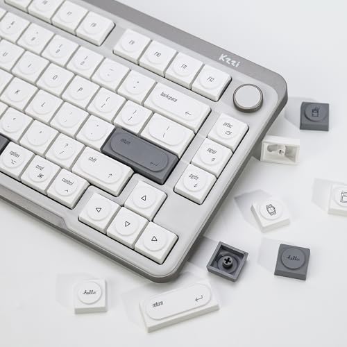 YMKPVR KBDiy for MAC Style Doys Keycaps Low Profile Dye-Sublimation PBT Retro Custom Keyboard Keycap,140 Keys Cap Set for Cherry Gateron MX Switches Mechanical Keyboards - Image 1